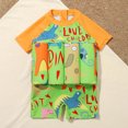 thumbnail image 6 of JUMEYU Toddler Float Swimsuit Kids Boys Girls Floatation Swimsuit with Adjustable Buoyancy Baby Float Suit Swim Vest One Piece Swimwear Bathing Suit 4T 5T (Orange,4-5 Years), 6 of 8