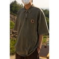thumbnail image 3 of Carhartt wip Carhartt camisa de trabajo americana de manga corta de algodón puro retro suelta casual pareja hombres y mujeres, 3 of 5