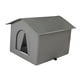 thumbnail image 4 of Casa para gatos al aire libre, cueva impermeable para gatitos, casa para perros, refugio para gatos callejeros. Gris S, 4 of 9