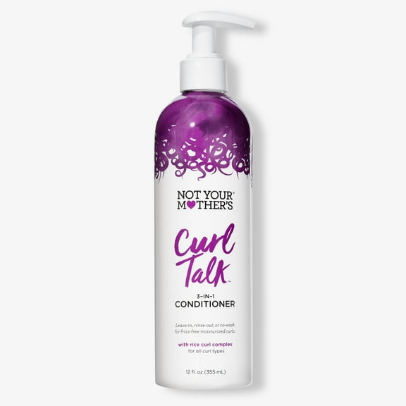 Not Your Mother's Curl Talk 3-in-1 Conditioner with Rice Curl Complex, 12 Oz