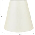 thumbnail image 3 of Urbanest Hardback Faux Silk Empire Lamp Shade – 5" Top x 9" Bottom x 8.5" Slant Height – Metalic Cream Empire Lamp Shade - 1 Piece, 3 of 3