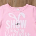 thumbnail image 5 of Inevnen Toddler Boy Girl My 1st Easter Short Sleeve Top and Rabbit Long Pant Outfits Set, 5 of 8
