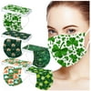 Cotonie Adult Disposable Face Masks Adult St. Patrick's Day Three Layer Protective Breathable Mask