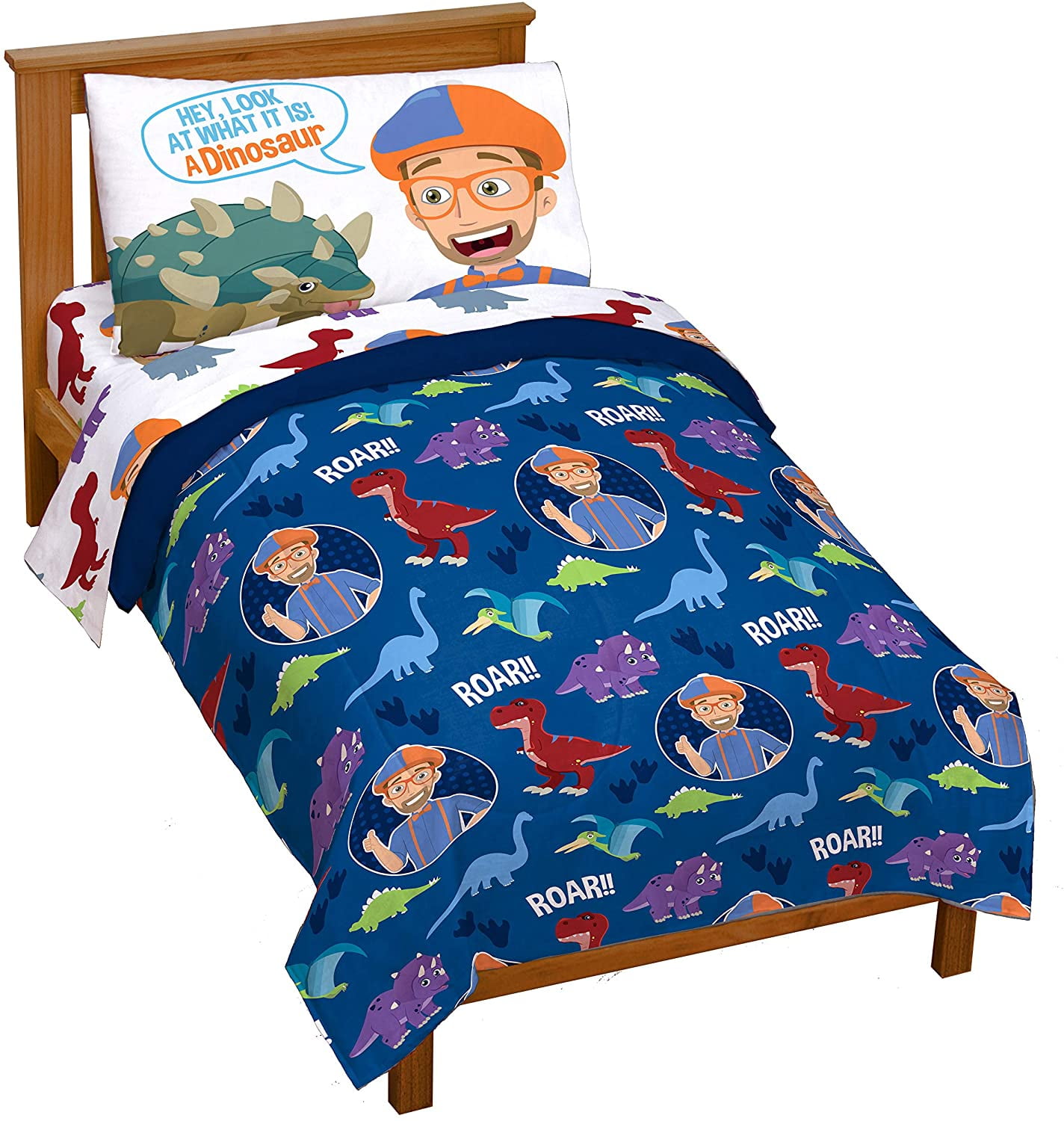Super Soft Fade Resistant Microfiber Bedding Includes Comforter /& Sheet Set Jay Franco Trend Collector Believe 4 Piece Toddler Bed Set