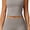 Grey, variant on AEXTO Two Piece Workout Sets For Women Spaghetti Straps Tank Top and High Waist Booty Lifting Shorts Gym Yoga Active Outfits