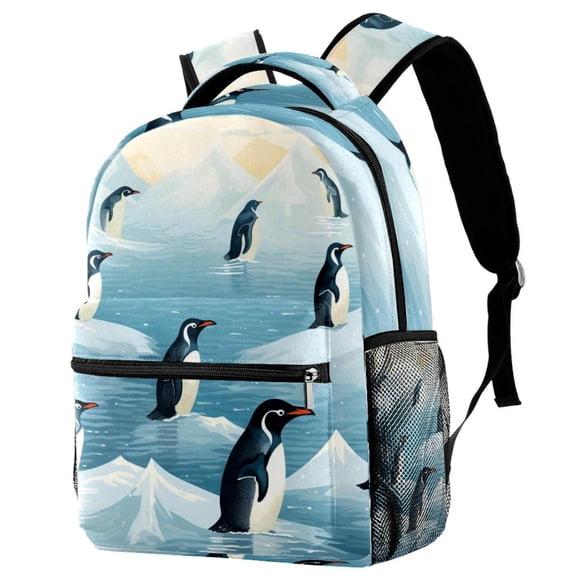 Lightweight Backpack Penguin School Bag Travel Laptop Daypack for Men Women Casual Rucksack