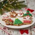 thumbnail image 4 of Cortadores de Galletas Navideños, Moldes de Plástico para Repostería, Diseños Festivos Santa y Muñeco de Nieve, 6,8 x 5,8 x 1,2 cm, Set de Cortadores para Decoración de Galletas, 4 of 4