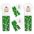 thumbnail image 3 of Family Christmas Pajamas Set Short Sleeve - Matching Holiday Santa Gingerbread Printed PJs , Man M, 3 of 7