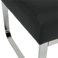thumbnail image 5 of Studio Designs Home Allure Modern Rectangular Ottoman in Blended Leather & Chrome, 5 of 9