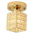 thumbnail image 1 of Lámpara de techo de cristal con base E27, accesorio de iluminación cercano al techo, lámpara de araña para Estilo C, 1 of 9