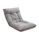 thumbnail image 2 of Silla plegable BLESIY para el suelo reclinable con respaldo acolchado Gris claro, 2 of 7