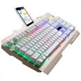 thumbnail image 3 of CNKOO Gaming Keyboard mechanical hand metal Backlit Keyboard USB Wired Mobile Phone Bracket for Laptop PC, 3 of 9