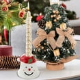 thumbnail image 5 of Santa Claus Snowman Ceramic Candle Holders Festive Romantic Ceramic Decorative Candlestick Candlelight Candle Stand for Xmas Holiday Wedding Dinner Ambiance Accessory Party Decor, 5 of 7