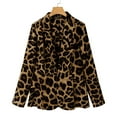 thumbnail image 3 of ZANZEA Women Formal Turn Down Collar Long Sleeve Leopard Print Blazer Suit, 3 of 4