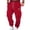 AU23_Red, variant on Resicozy Mens Fleece Cargo Sweatpants Casual Cotton Tapered Drawstring Athletic Workout Joggers Sweat Pants with Pockets Royal Blue XL