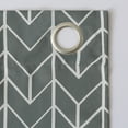thumbnail image 4 of Sun Zero Kenwood Chevron Blackout Grommet Curtain Panel, 40"X84", Gray, 4 of 9