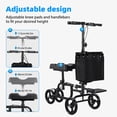 thumbnail image 7 of Lanzxjv Knee Scooter, Knee Walker for Surgery, Broken Foot, Ankle Injury, Lightweight Crutch Alternative Medical Scooter with Dual Braking System for Adults, 7 of 7