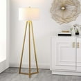 thumbnail image 3 of SAFAVIEH Deisa 64 in. Mid-Century Floor Lamp, Gold, 3 of 6