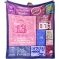 thumbnail image 1 of LHSHID 13th Birthday Gifts for Girls Gifts for 13 Year Old Girl 13 Year Old Girl Gift Ideas Blanket Sweet Gifts for 13 Year Old Girl 40"x50", 1 of 7