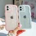 thumbnail image 5 of Compatible with iPhone 12 Mini,Cute Kawaii Bling Sparkle Glitter Frame Shape Soft Silicone Shockproof Protective Phone Cover for Women Girls Love Pink, 5 of 16