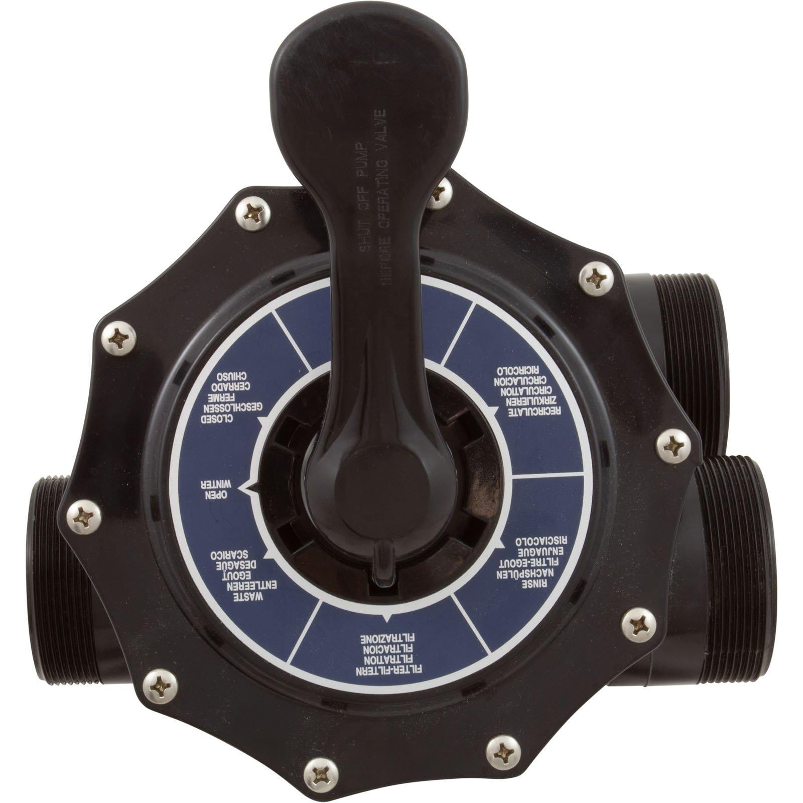 Pentair 263085 HiFlow 2 in. Top Mount Multiport Valve for Tagelus