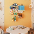 thumbnail image 6 of Tonie Magnetic Wall Shelf Set of 3, Wooden Floating Shelves for Tonie Figures, Toniebox, Charging Station, Decorative Hanging Shelf for Kids, Nursery Room (Cloud and 2 Lightning), 6 of 7