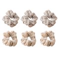 thumbnail image 1 of Scrunchies para el cabello con banda elástica, lazos para el cabello, cuerdas, soporte para cola de caballo para mujeres y niñas, 6 unidades MFZFUKR BST3007846-3, 1 of 5