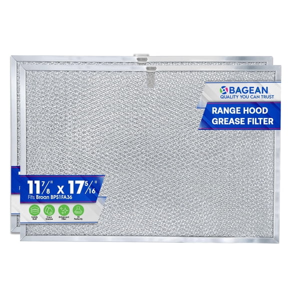 Range Hood Filter Replacement for BPS1FA36 17.35 x 11.80 Inch Broan Range Hood Filter and Allure Range Hood Filter - Hood Vent Filter for Range Hood - Filters Grease Entering Stove Hood (2-Pack)