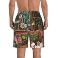 thumbnail image 3 of Kdxio Dog On Floral Couch Pattern Mens Casual Shorts - Drawstring Summer Beach Sports Shorts for Men, 3 of 5