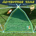 thumbnail image 5 of EUROCO 1000LBS 13 FT Outdoor Dome Climber for 5-7 Kids, Jungle Gym with Hammock for Kids Outdoor Play Equipment , Anti-Rust, UV Resistant, Easy Assembly, Age3+, Green, 5 of 8