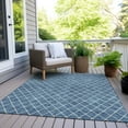 thumbnail image 6 of Addison Rugs Chantille Indoor/Outdoor Transitional Diamonds Denim Washable Rectangle Rug, 3' x 5', 6 of 6