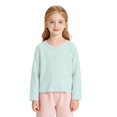 thumbnail image 3 of AUDeals Girls Bow Button Cardigan - Long Sleeve Lightweight Knit Sweater Jacket for Girls Fall Winter Casual Layering Outfit Wear, 3 of 7