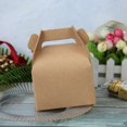 thumbnail image 5 of 10 cajas de papel Kraft portátiles para pasteles, bolsas de embalaje para regalos, cajas de recuerdos de fiesta para bodas, cumpleaños, bautismos, suministros para fiestas, 5 of 5