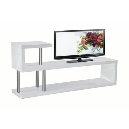 Best Master Furniture Hollow Core Modern 52" TV Console, White