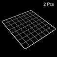 thumbnail image 3 of Uxcell 14"x14" Wire Grid Panel, 2 Pack Wall Grid Panels Board Photo Display Decor Hanging Organizer, White, 3 of 6