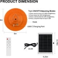 thumbnail image 6 of 96 LED Solar Grow Lights Battery Powered, Full  Hanging Grow Light for Indoor Outdoor Plants with Timer, 6 of 6