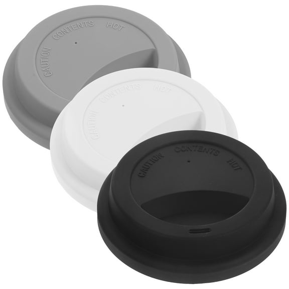 HONMEET Cup Lids Silicone 3Pcs 3.5X3.5X0.9In