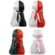 thumbnail image 1 of Two Tone Men Silky Durag Hip-hop Rapper Doo Rag,45 inch Long Tail,360 Waves Du rag Headwraps(2/3 Packed), 1 of 5