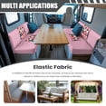 thumbnail image 3 of XYZCANDO Love Rv Dinette Cushion Covers Penguin 2 Seat Couch Cover Easy to Install Universal Rv Accessories Comfort Slip Covers for Loveseat Camper Decor 1 Backrest Cover and 1 Bench Cover Pink, 3 of 7