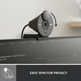 thumbnail image 6 of Open Box Logitech Brio 1080p Webcam, Auto Light Correction, Privacy Shutter, USB-C, Graphite, 6 of 10