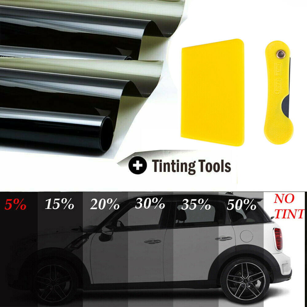 5% Super Dark Limo Black Window Tinting Film Tints Kit for Car Kitcar SUV 75cm3m