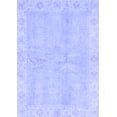thumbnail image 1 of Ahgly Company Machine Washable Indoor Rectangle Oriental Blue Traditional Area Rugs, 7' x 9', 1 of 4