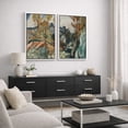 thumbnail image 3 of Framed Canvas Wall Art Set of 2 Abstract Country Landscape Prints for Living Room Decoration - 16"x24"x2 WHITE, 3 of 8