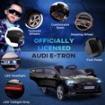 thumbnail image 5 of Aosom 12V Kids Electric Ride On Audi Sports Car, Battery Powered Toy w/ Parent Remote Control, Lights, Music, and Horn, for 3-5 Years Old, Black, 5 of 9