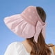 thumbnail image 5 of sombrero de pescador de vinilo con protección solar y lazo grande para el alero, para verano, con visera vacía en la parte superior para niños, 5 of 5