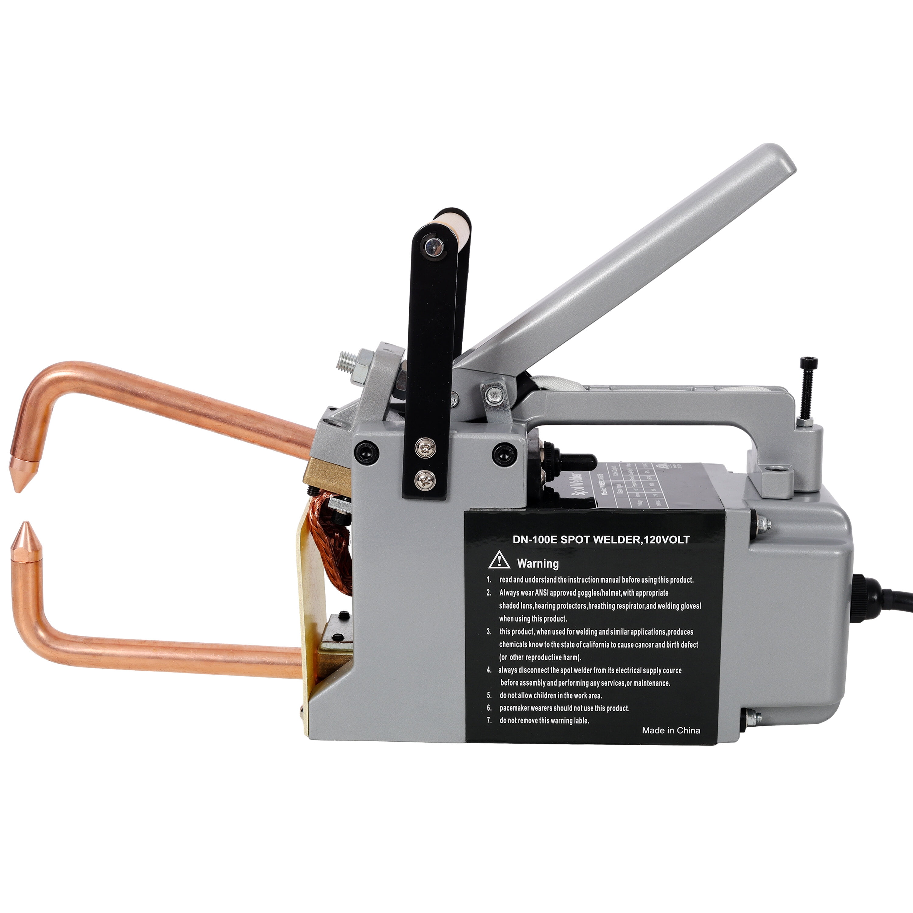 , Portable Spot Welder,120V 60Hz, Handheld Welding Tip Metal Sheet Spot Welding Machine,ETL certificate, Grey ,Steel ,