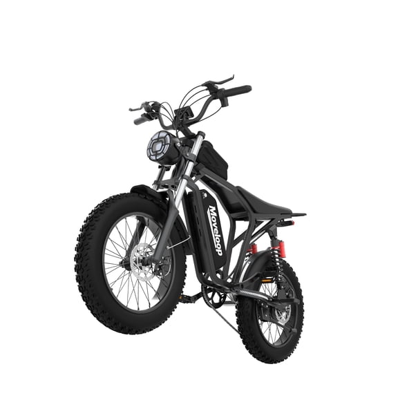 Moveloop T2 Mini Electric Bike for Adults Peak 1500W Motor Ebike, 20"x 4" Fat Tire Electric Bicycle, 48V 15.6AH Mountain Bike UL2849