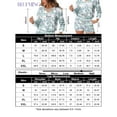 thumbnail image 5 of Yesfashion Women's Print Long Sleeve Tops With Shorts Loungewear Nightwear Pullover Pajama Set With Pockets, 5 of 5