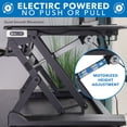 thumbnail image 4 of Mount-It! Electric Sit-Stand Desk Converter with Dual Computer Monitor Mount, Ergonomic Desk, 4 of 8
