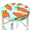 thumbnail image 3 of Bingfone12 inch Padded Round Bar Stool Cover Cushion with Elastic Fabric Round Chair Seat - Cartoon Carrot, 3 of 7
